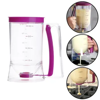 

1Pc 900ml Cupcake Pancake Cake Cream Dispenser Cake Mix Jug Cooking cup Tools Maker Measuring Essentials Funnel Baking