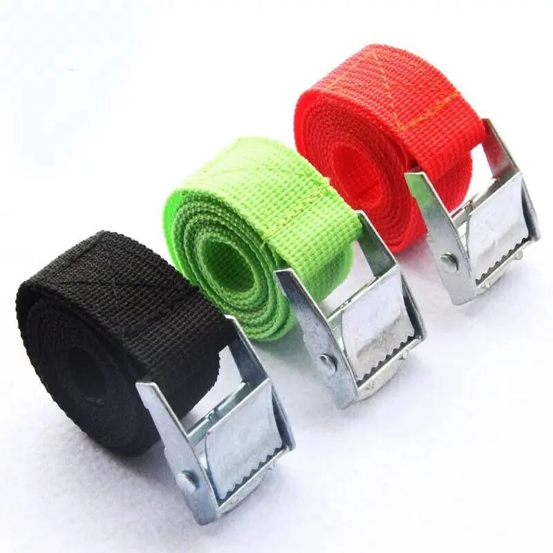 Buckle Tie-Down Belt Cargo Straps 2M For Car Motorcycle Bike