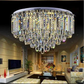 

Sale LED Sweet Crystal ceiling light Circle shape Height 41cm Remote Control Best Prices!!!Can Be Customized