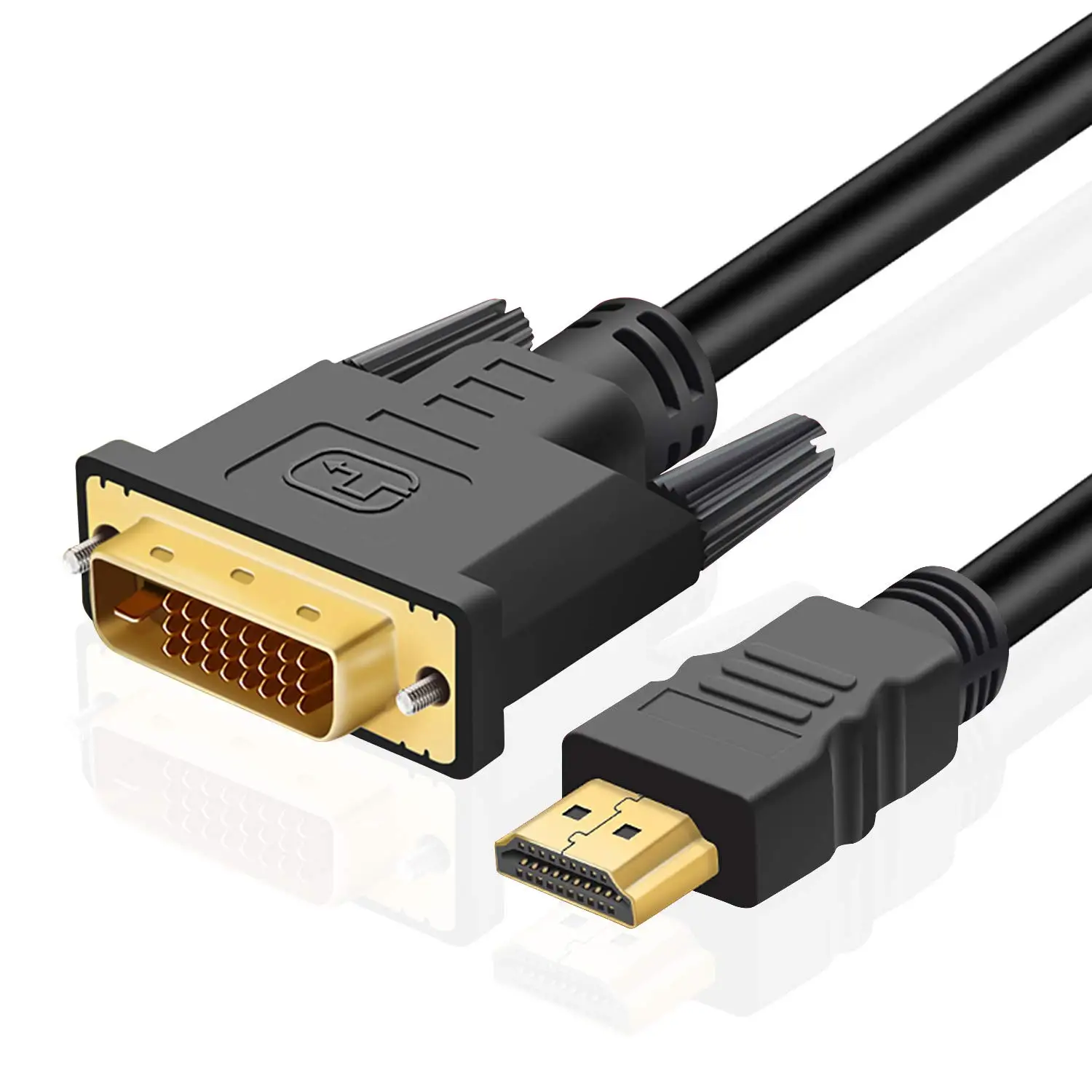 Кабель HDMI-DVI 6FT двунаправленный HDMI Мужской к DVI(24+ 1) Мужской кабель высокоскоростной Кабель-адаптер Поддержка 1080P Full HD