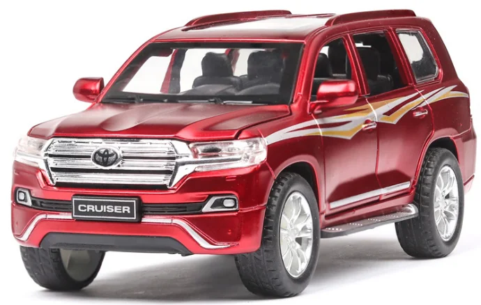 1:32 игрушечный автомобиль TOYOTA LAND CRUISER Prado Металлический Игрушечный Автомобиль литые игрушки модель автомобиля 6 дверей могут открываться игрушки для детей