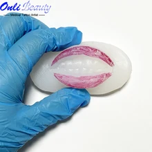 

Clear Open Mouth Lips Best Practice Silicone Skin For Permanent Makeup Artist PMU Training