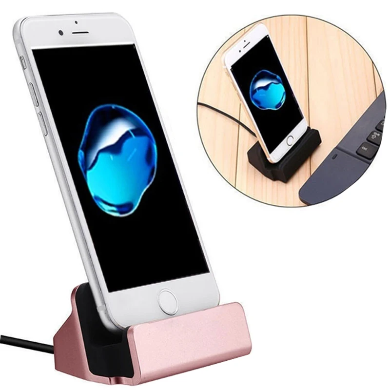 

Fiuzd USB Cable Data Phone iphone dock station For iPhone 11 pro max 6 5s 6S 7 8 Plus 5 SE xs xr Mobile phone stand charger