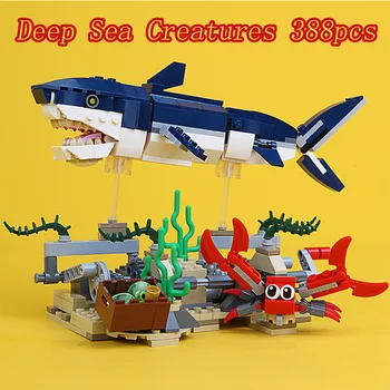 

3IN1 Deep Sea Creatures Shark Compatible with 31088 31090 CREATOR Robot City Building Blocks Bricks Toys For Children Gifts