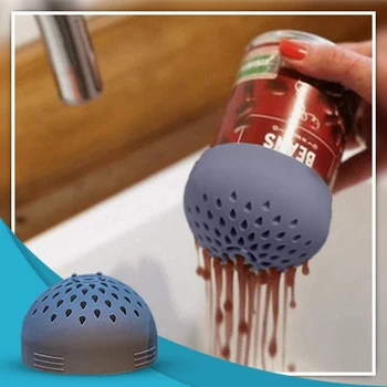 

Multi-Use Silicone Funnel Strainers Kitchen Colander Can Drainer Cover Lid Soup Food Waste Separation Filter Sifter Kitchen Tool