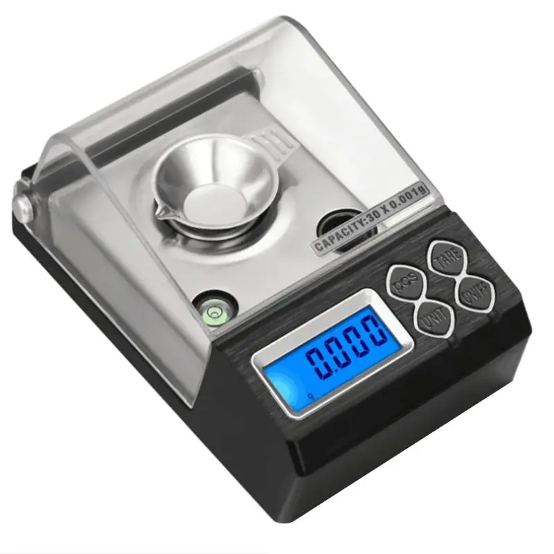 

30g/0.001g High Precision Professional Digital Milligram Scale Mini Electronic Balance Powder Scale Gold Jewelry Carat Scale Hot
