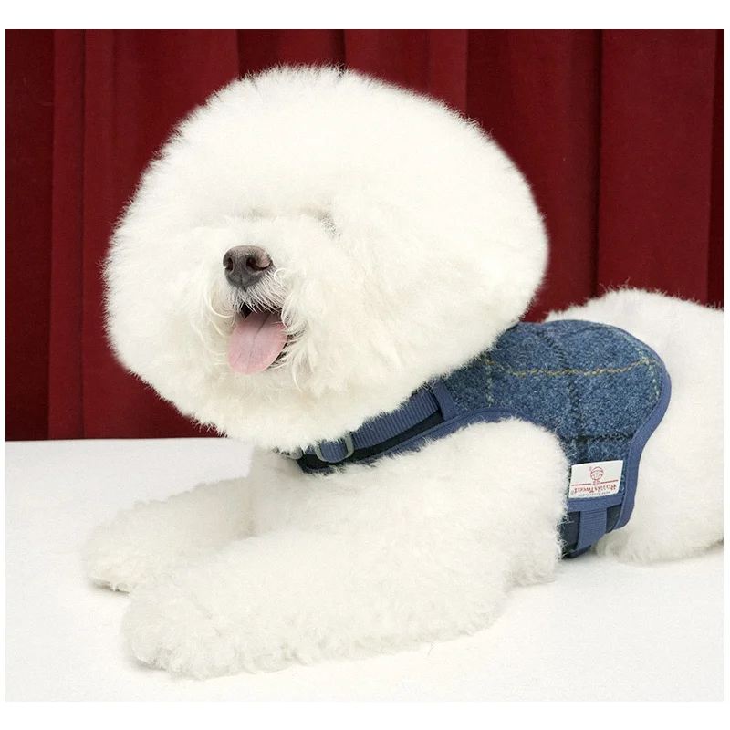 TUFF HOUND жгут для домашних животных зимой Харрис Твид шерсть фланелевый жилет быстросъемный питомец Рождество Собака Теплая осенняя/зимняя одежда