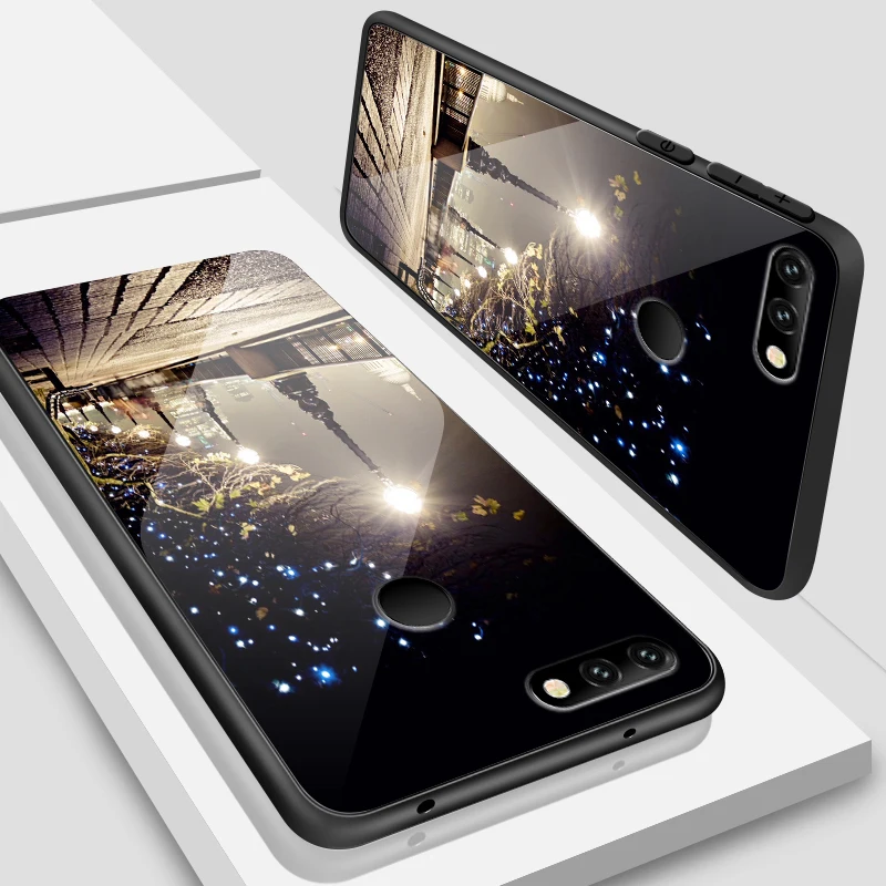 Мобильный чехол для телефона для Huawei Honor 6X 7A 7C 7X 8A 8X9 облегченное закаленное стекло крышка Y9 Y6 Y7 премьер-профессионал Magic2 Чехлы TPU - Цвет: W339