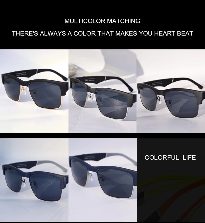 Zilead Bluetooth Смарт поляризованные солнцезащитные очки беспроводной стерео музыка для мужчин бизнес солнцезащитные очки анти UV400 очки