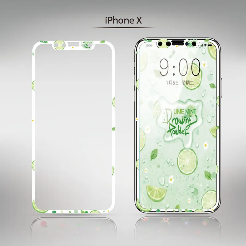 Прекрасная полная Защита экрана для iPhone11Pro Max 8 7plus 3D мягкий край мультфильм закаленное стекло для iPhone 6S 7 8 Передняя пленка - Цвет: I