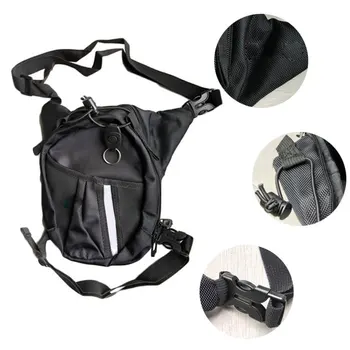 

Fishing Cycling Zipper Closure Bike Motorcycle Traveling Tactical Hanging Climbing Pouch Carrier Black Waist Bag Outdoor Sports
