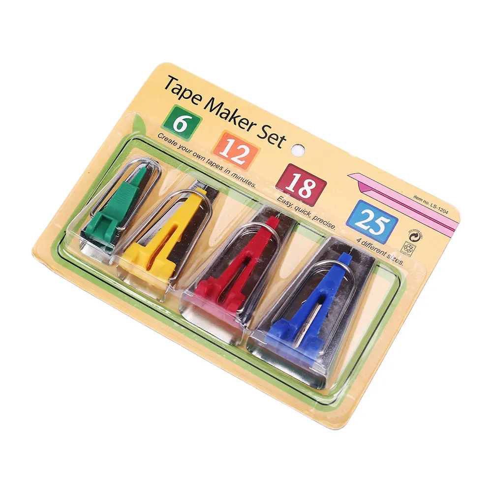 Set Of 5 Sizes Sewing Accessories Bias Tape Makers - 5 size 6mm 9mm 12mm  18mm 25mm Sewing Quilting Hemming Sewing Tools