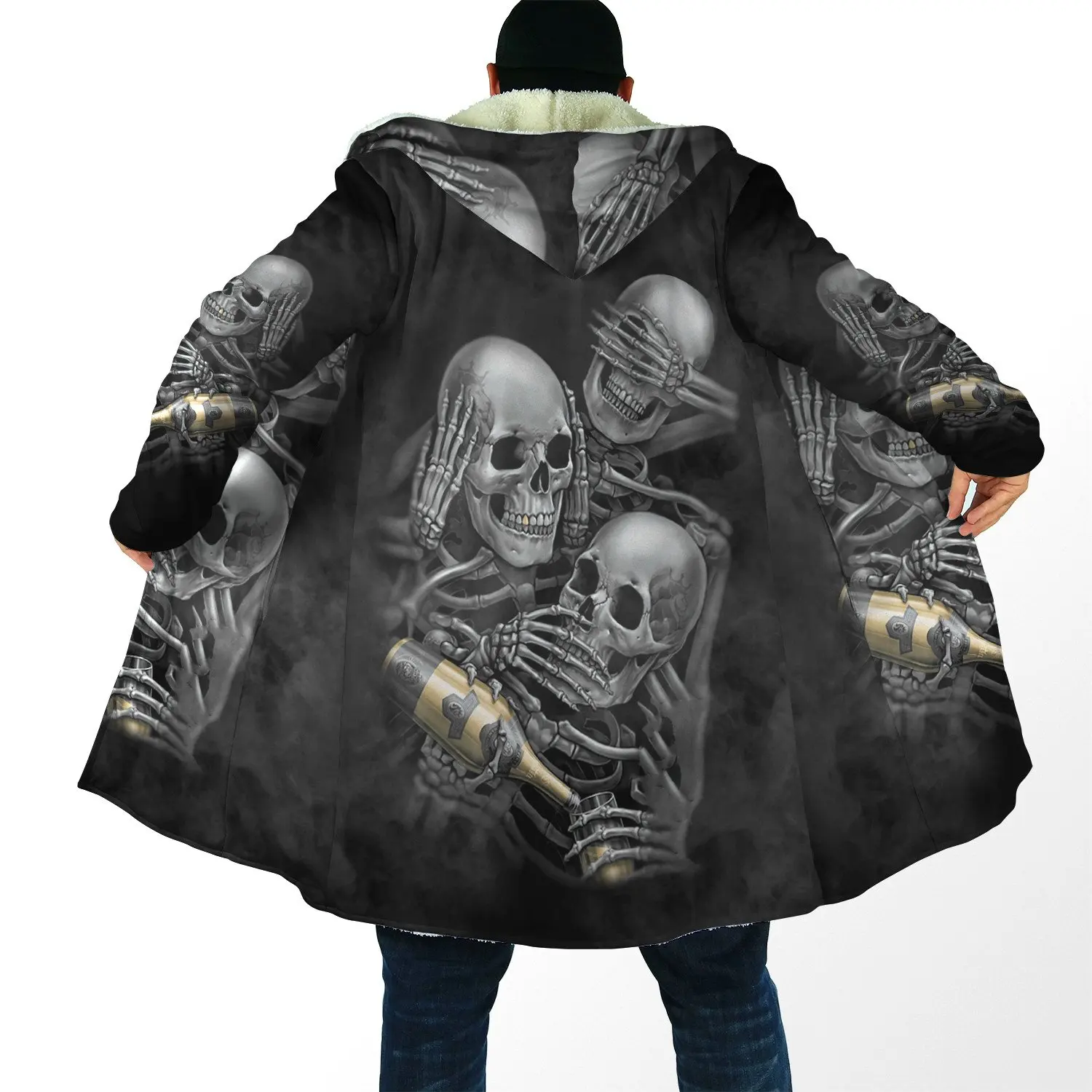 Sweat à Capuche Tête De Mort Homme - Style Gothique Y2K Pour Halloween Ou Look Décontracté