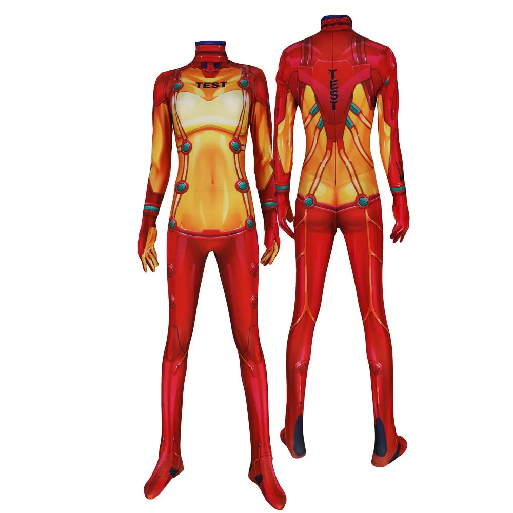 ЕВА АСУКА тест косплей костюм взрослые дети Langley Soryu Plugsuit Zentai облегающий на