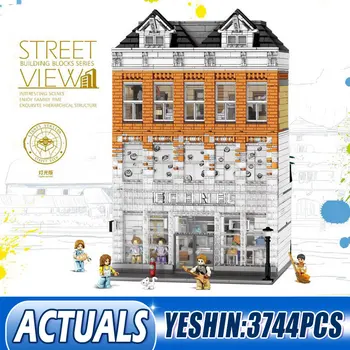 

DHL MOC Creator the Crystal Boutique Set Compatible With lepining Street View Shop Building Blocks Toys For Children Gifts
