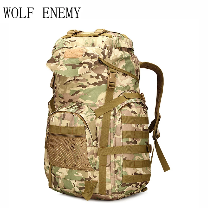 Военная Тактическая Сумка 60 л Штурмовой Рюкзак армейский рюкзак Molle большие