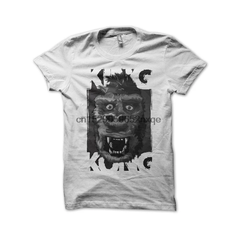 Футболка для мужчин и женщин king kong белый цвет | Мужская одежда