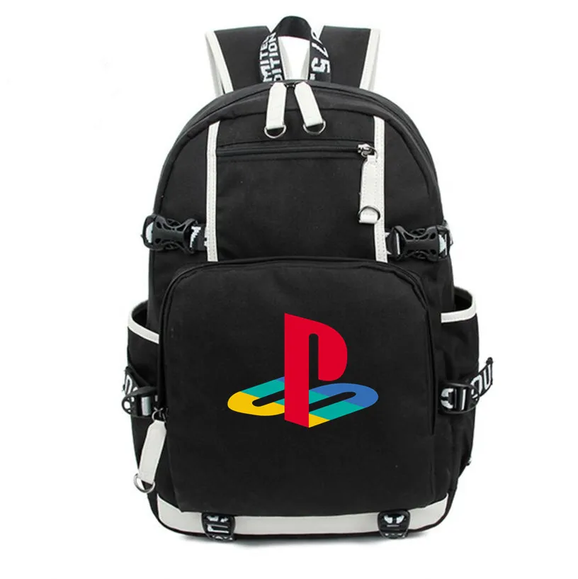 Playstation холст рюкзак подростков mochila печать школьная сумка Книга сумка ps4 дорожная сумка для ноутбука рюкзак
