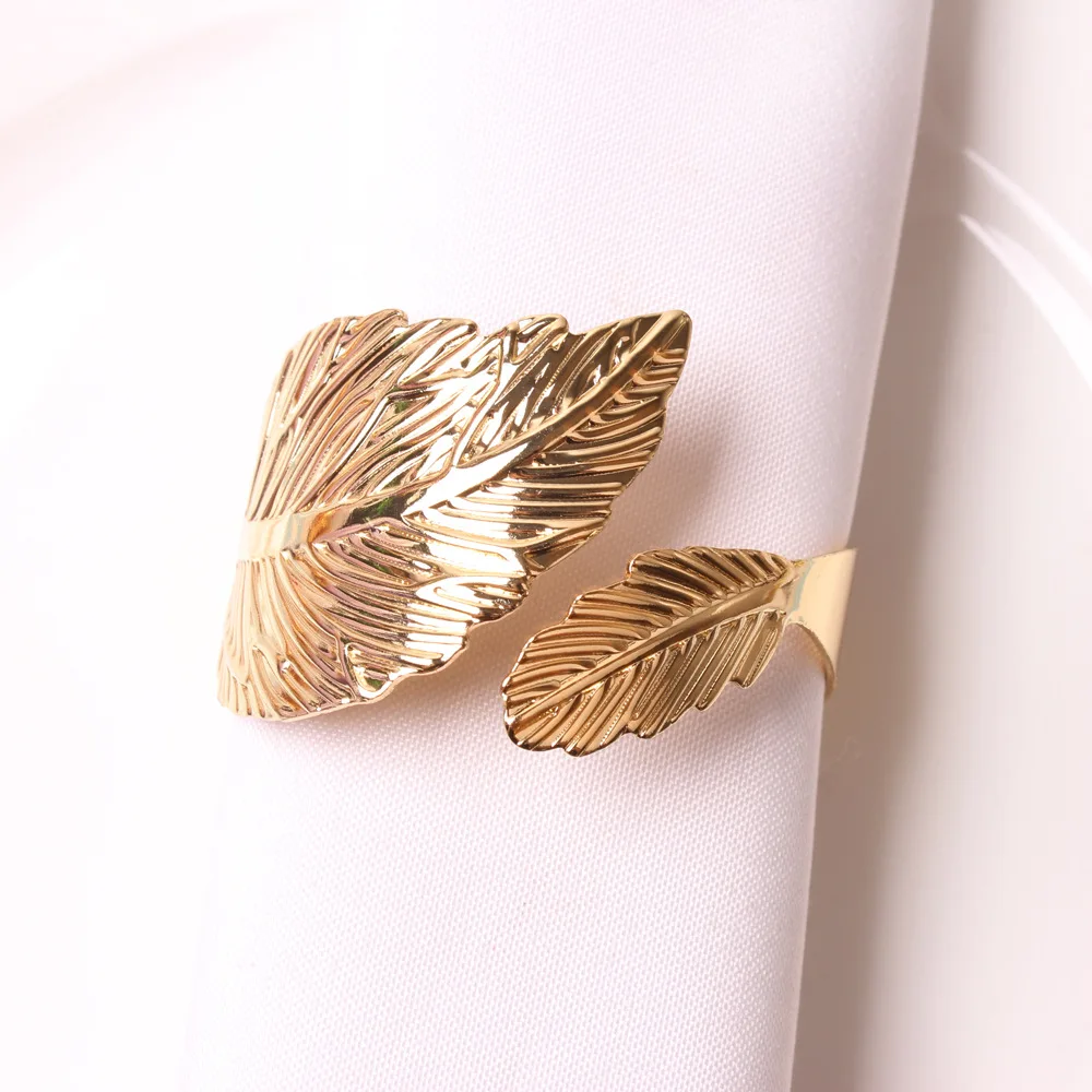 URROMA Gold Paper Napkin Rings – 50 Pack, Disposable, For Weddings & Events