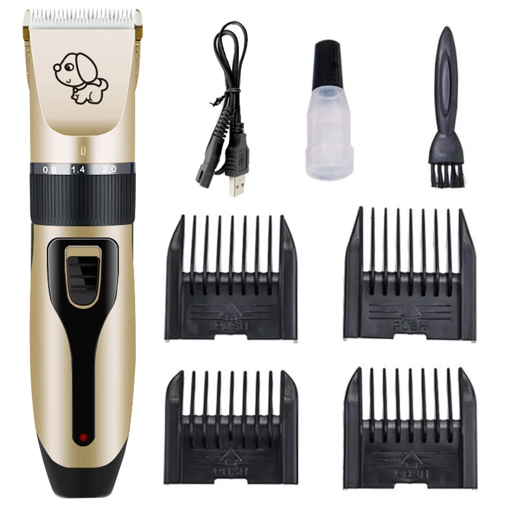 Fashionable Practical Puppy Titanium Ceramic Tools Comb Rechargeable Dog Shaver Useful Clipper Grooming Electric Pet Supplies