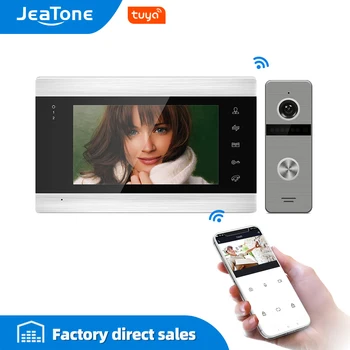 

JeaTone Tuya Smart App Remote Control IP Video Door Phone WiFi Video Intercom Multi-Apartments Security Access Control System