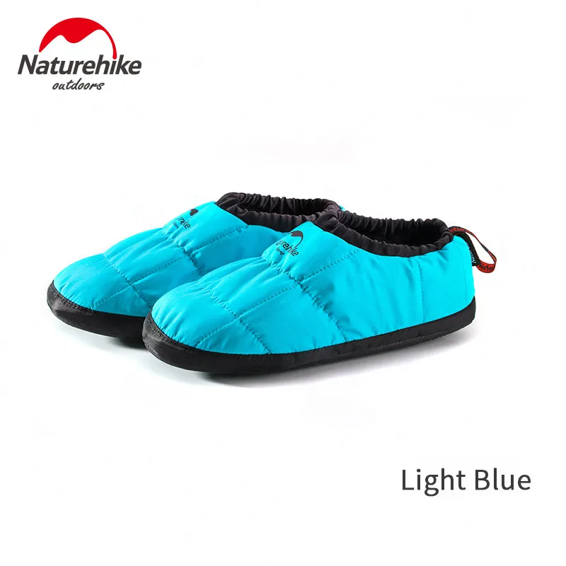Naturehike с коротким голенищем; обувь для походов на открытом воздухе G200 3M хлопковая обувь; верхний материал из 5 ℃~ 10 ℃ снежное Утепленная одежда Крытый водонепроницаемая обувь - Цвет: Light-Blue