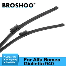 BROSHOO Car Windscreen Wipers Blades Rubber For Alfa Romeo Giulietta 940 24+18 ,Fit Push Button Arm 2010 2011 2012 2013 2014 Auto Replacement Parts BROSHOO Car Windscreen Wipers Blades Rubber For Alfa Romeo Giulietta 940 24+18 ,Fit Push Button Arm 2010 2011 2012 2013 2014 Auto Replacement Parts