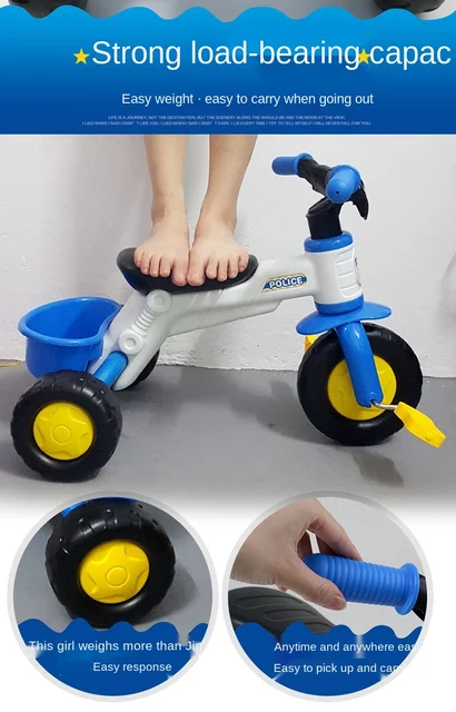 Children's Music Tricycle Trot Pram Outdoor Activities Bicycle Toys Doki Toy 2021 Children's Bicycle Tricycle Bicycle 4