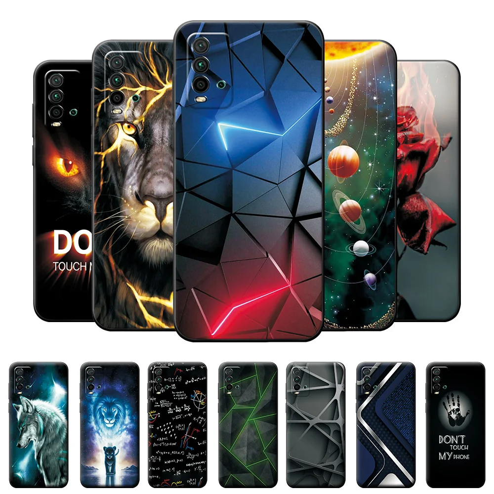 Чехол для телефона Redmi 9T силиконовый чехол Xiaomi защитная задняя крышка 6 53 дюйма