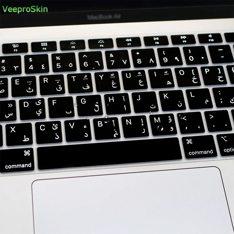Арабский Испанский Русский французский алфавит для Macbook Air 1" A1932 с сенсорным Id силиконовый чехол для клавиатуры протектор