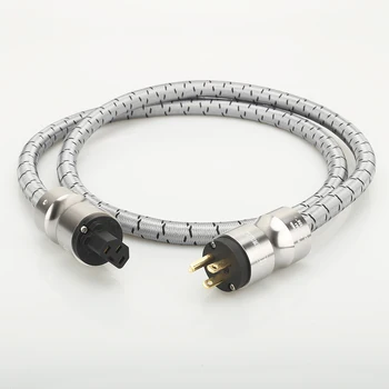 

Audiocrast High Quality Pure Copper CRYO-156 Power Plug HIFI US AC power cable 2.0 M