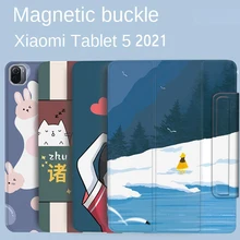 

Case For Xiaomi Mi Pad 5 Case 11 inch Tablet Cover for Mi pad 5pro Magnetic Ultra-thin Cartoon Buckle Case for MiPad 5 Pro Mipa5