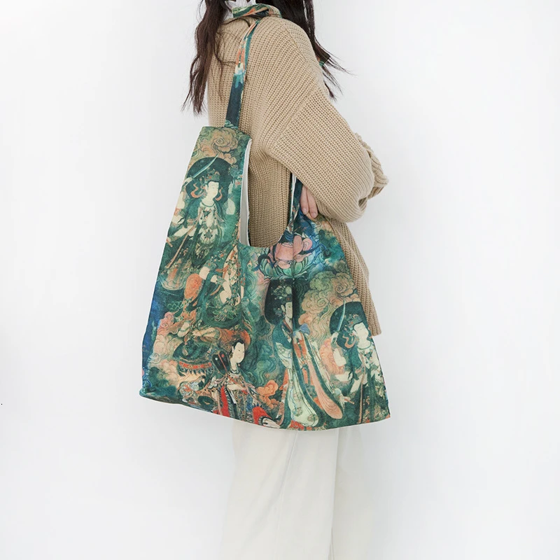 Ins Retro Lazy Wind Single Shoulder Package Canvas shopper Hand Take Bag women messenger bags Japan And South Korea Paragraph |