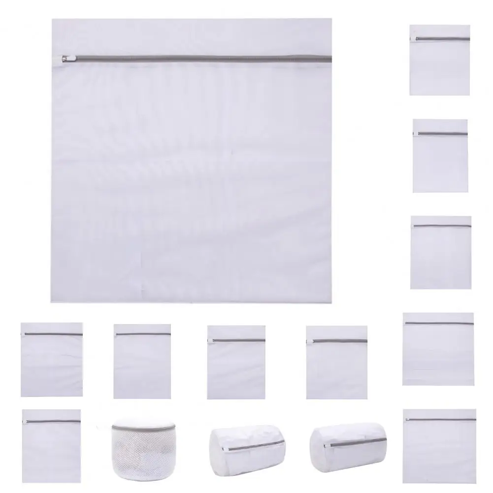 Laundry Bag Eco friendly Grid Design Polyester Clothes Washing Mesh Bag for Home Clothes Net Laundry Bag 3