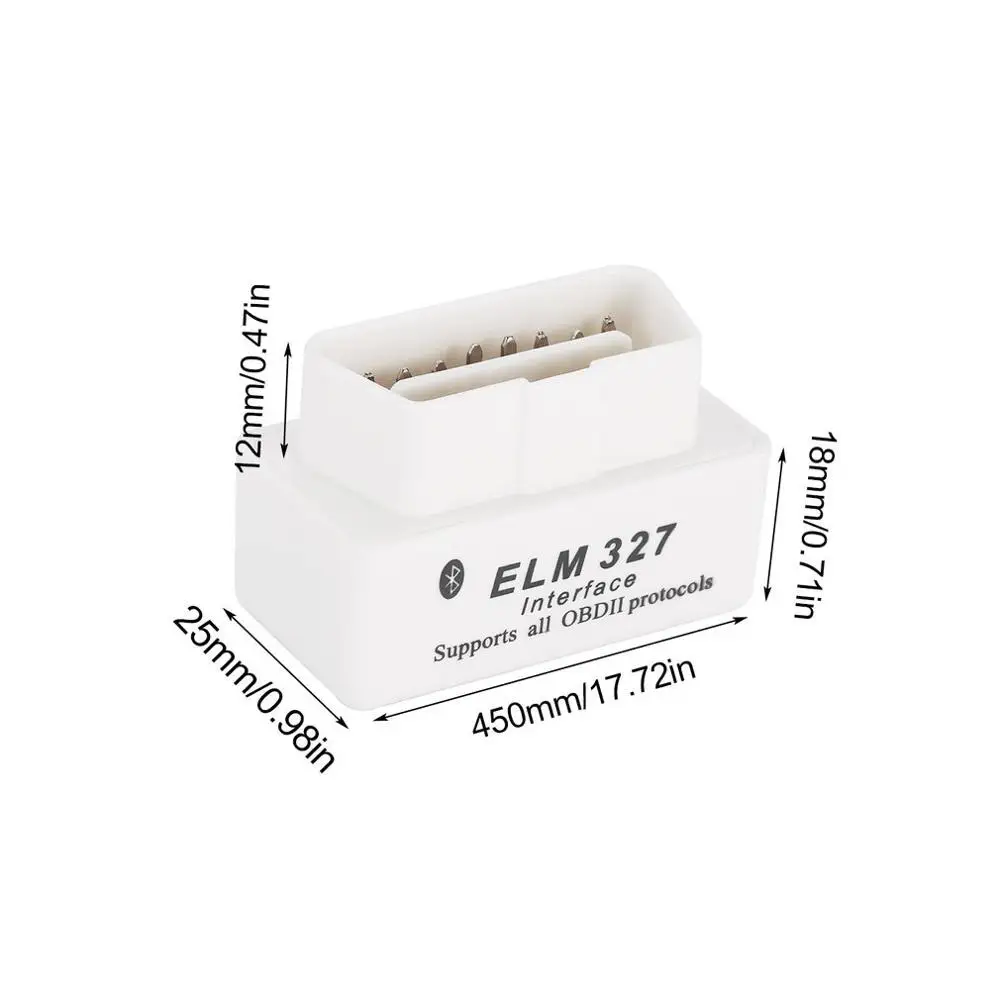 Диагностический мини сканер ELM327 V1.5 Super ELM 2020 версия 327 OBD2 / OBDII для Android кодов