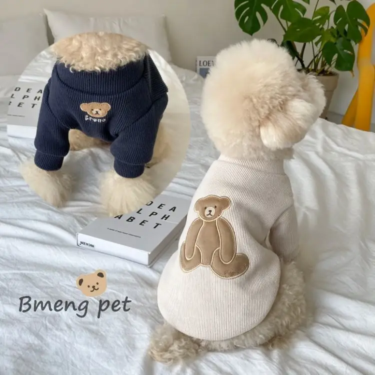 Maglione Lavorato A Maglia Per Cani Pet Autumn Warm Hoodie Dog Shirt Winter Cat Clothes Puppy Clothes