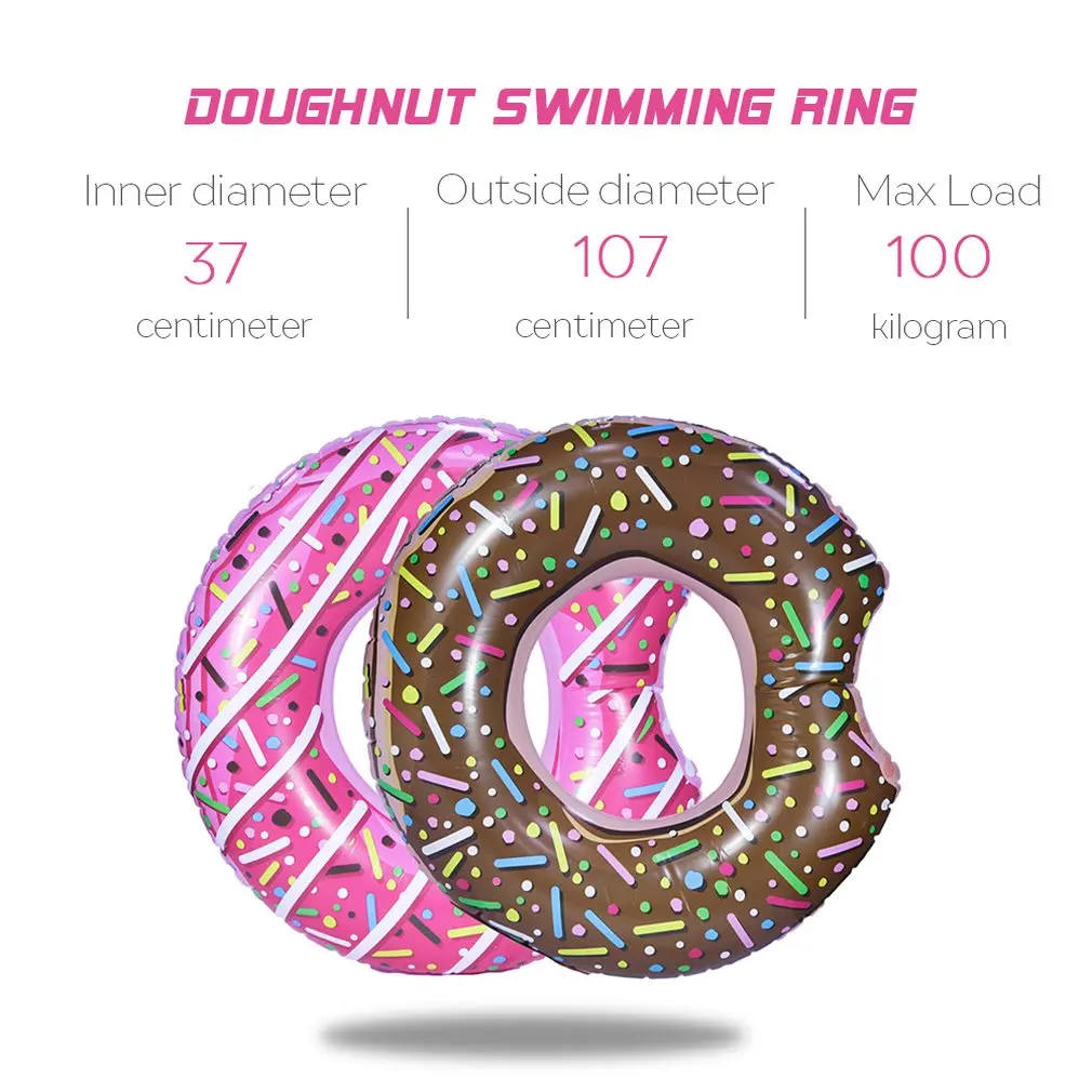 Rooxin надувной пончик плавательный круг для бассейна поплавок Матрас Бассейн утолщенный ПВХ летнее плавающее кольцо сиденье игрушки