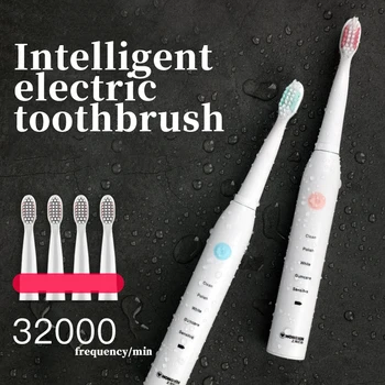 

Washable Electronic Whitening Teeth Brush Adult Timer Brush Ultrasonic Sonic Electric Toothbrush Rechargeable Tooth Brushes
