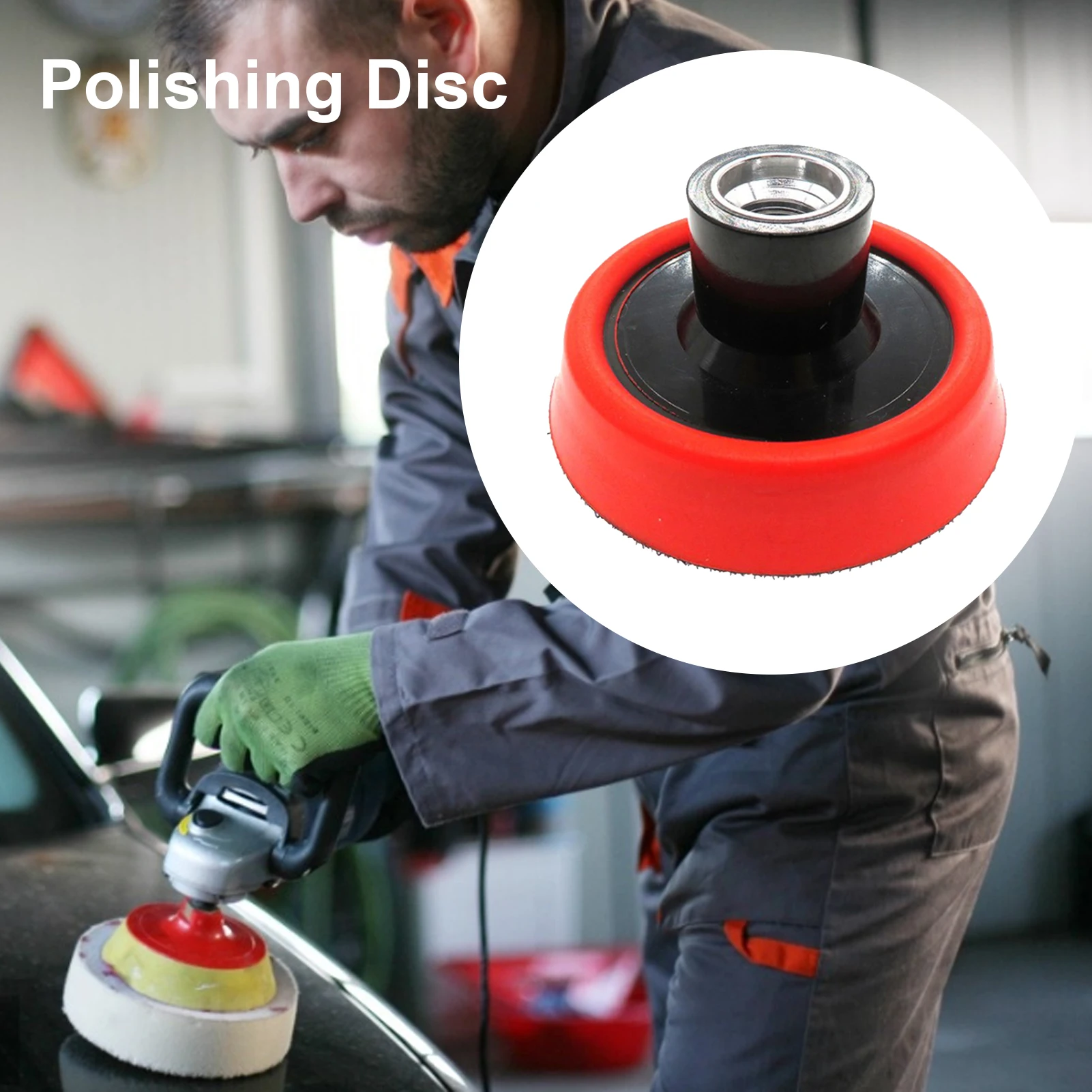 Car Electric Polishing Disc 75 Mm car polishing pad car polisher car polish pad car polishing sponge polishing sponge set polishing wheel disc polishing wheel kit Car Paint Sandpaper Grinding Tool M14 Flat Polishing Tray For Repair Tool Accessories
