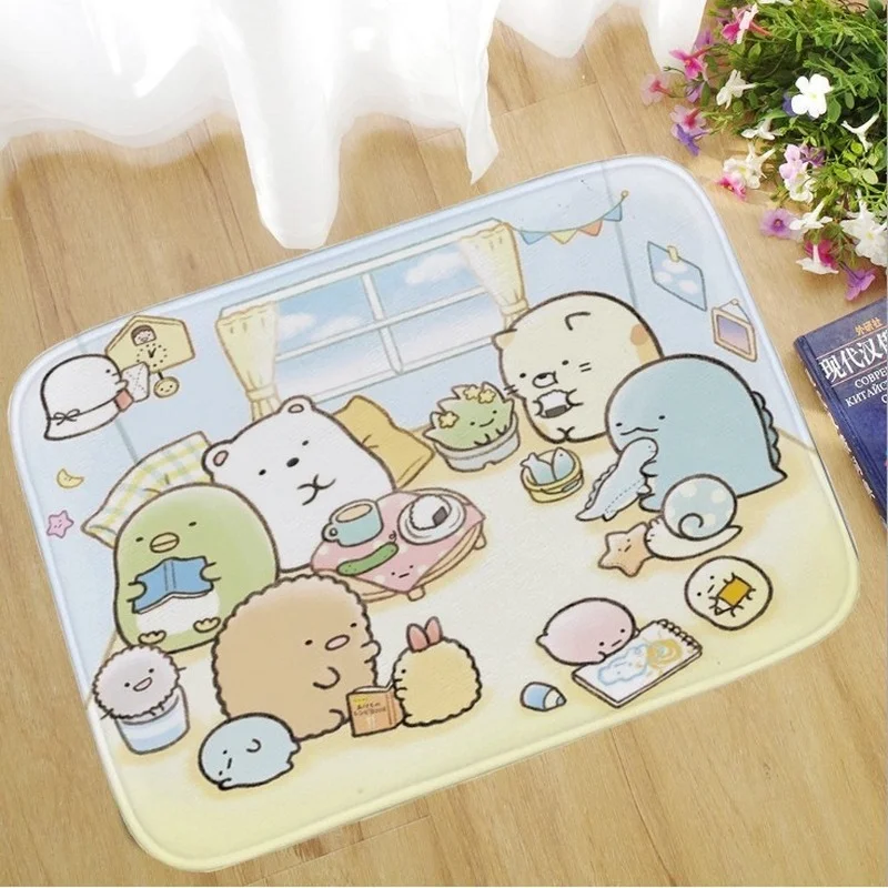 1 шт. мультяшный ковер Sumikko Gurashi милый угловой биоабсорбирующий Противоскользящий