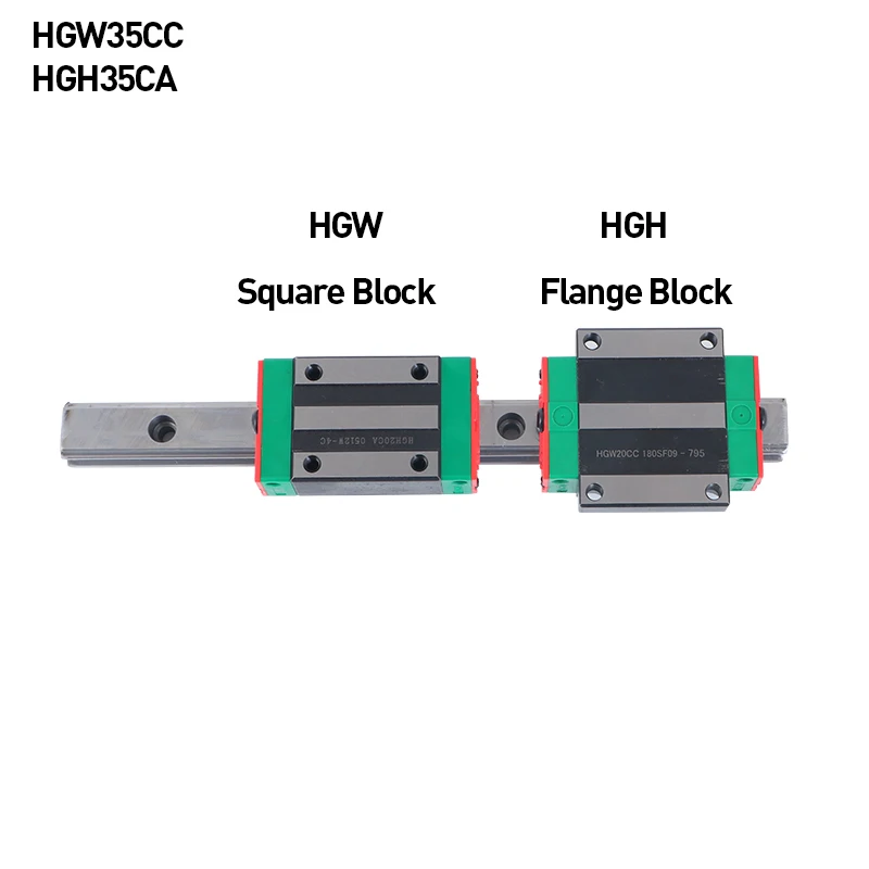 Запчасти с ЧПУ HGW35CC Фланец Блок направляющая каретка HGH35CA Квадратный HGR30 линейные