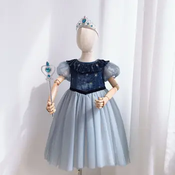 

Summer 2020 new girl children's clothing foreign girl princess skirt temperament dress skirt children clothing elsa skirt