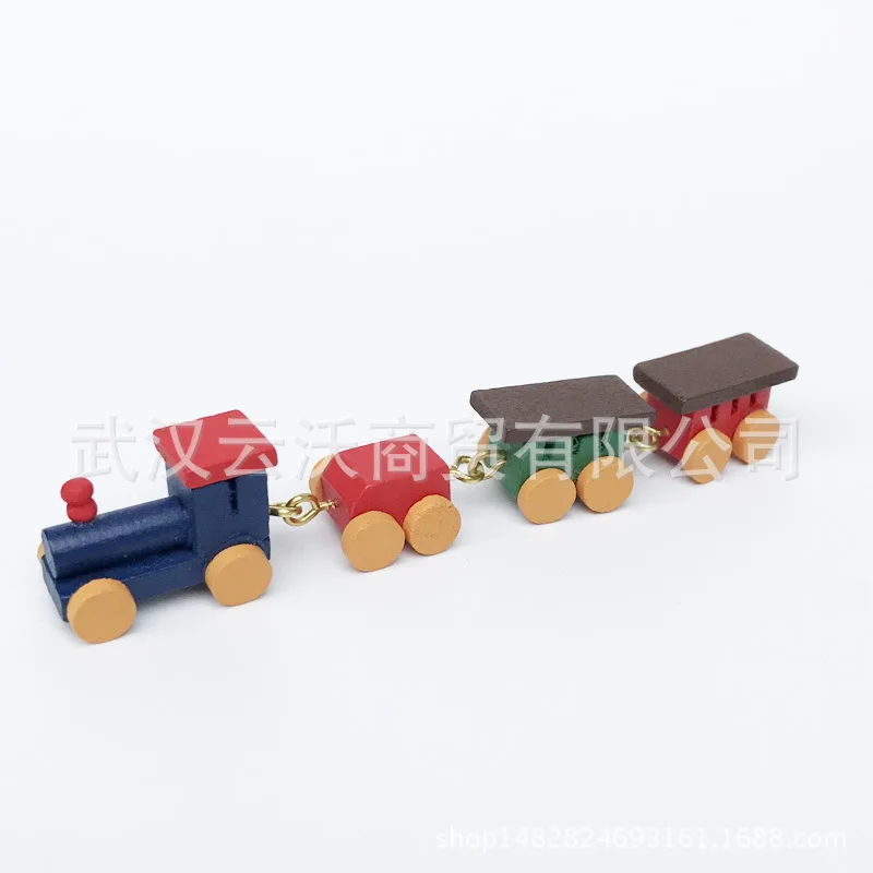 1: 12 Dollhouse Model House CHILDREN'S Room Scene Accessories Decoration Color Small Train Toy Meng