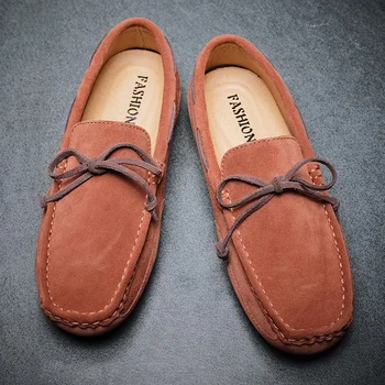 

Large Size 47 Men Loafers Soft Moccasins High Quality Spring Summer 2020 Genuine Leather Slip On Shoes Male Flats Driving Shoes