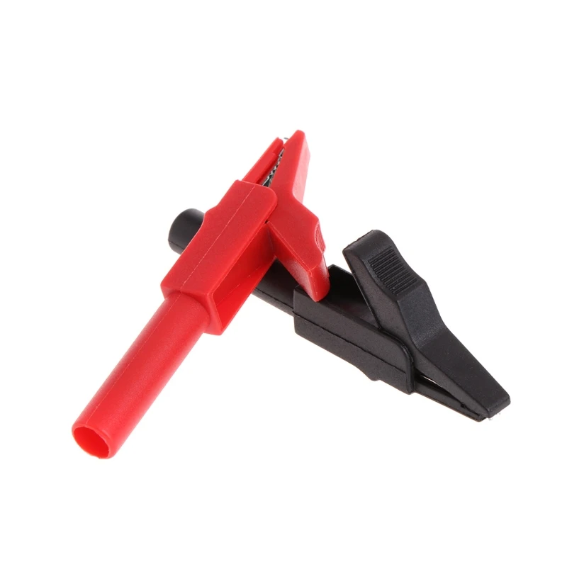 Alligator Clips 2 Pcs Full Protective For Professional Multimeter Y98E