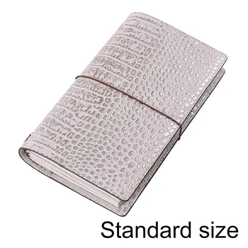 

Genuine Leather Notebook Refillable Travel Journal Standard Size Organizer With Inner Pocket Card Slot Diary Sketchbook Planner