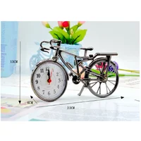 1Pcs Retro Bicycle Clock Design Cool Style Clock Creative Home Office Table Clock Vintage Iron Big Watch Decor Gift Dropshipping