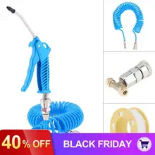 Пневматический чистящий воздушный компрессор высокого давления, пылезащитный пистолет, набор с 5 м гибким телескопическим шлангом для машинного завода, автомобильный очиститель