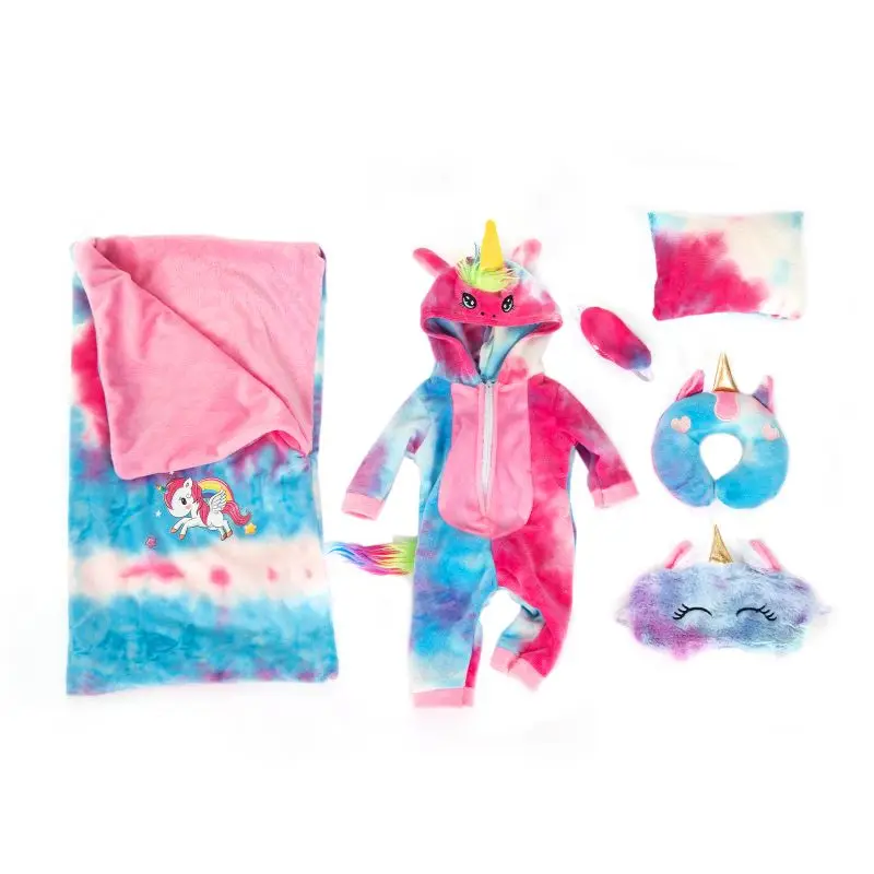 

2021 New Fashionable 6 piece Doll Clothes Fit For 18inch/43cm born baby Doll clothes reborn Doll Accessories