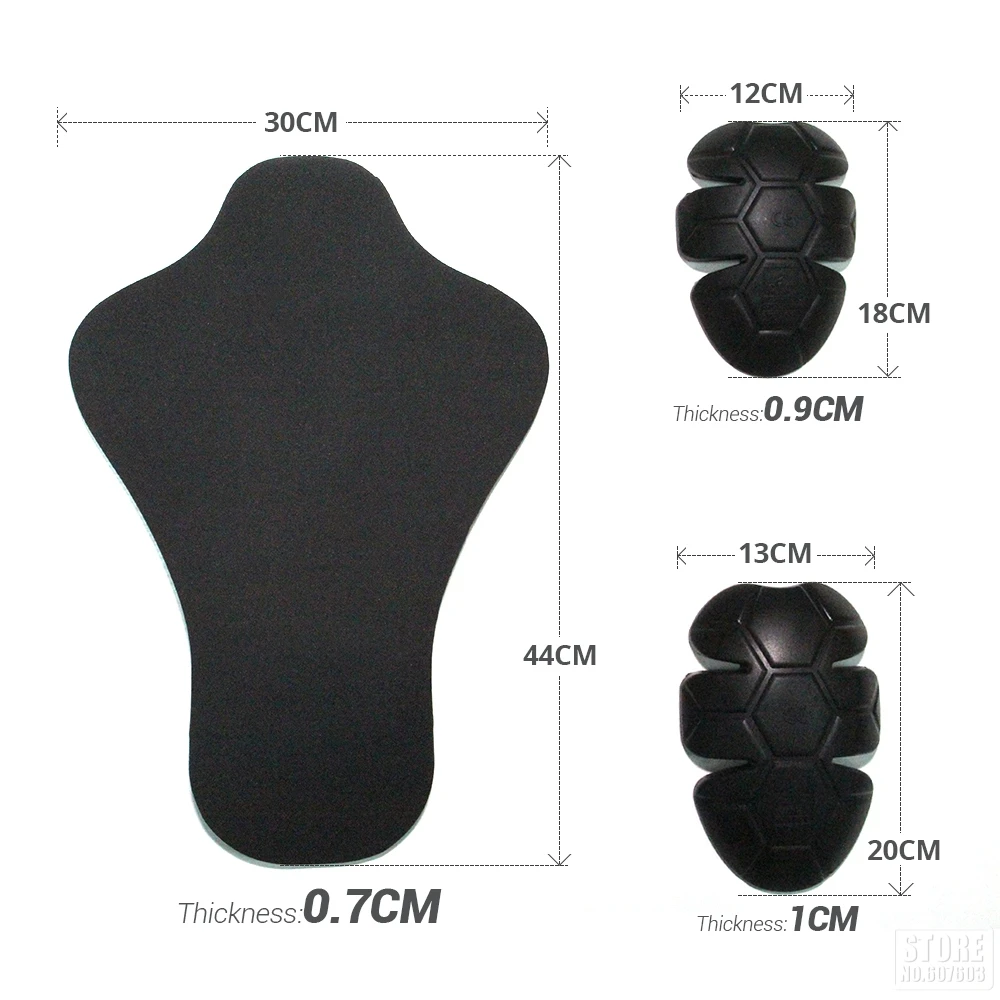 cotoveletes para armadura corporal para jaqueta de motocicleta + calças